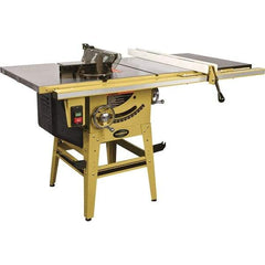 Jet - 10" Blade Diam, 5/8" Arbor Diam, 1 Phase Table Saw - 115/230 Volt, 3-1/8" Cutting Depth - All Tool & Supply