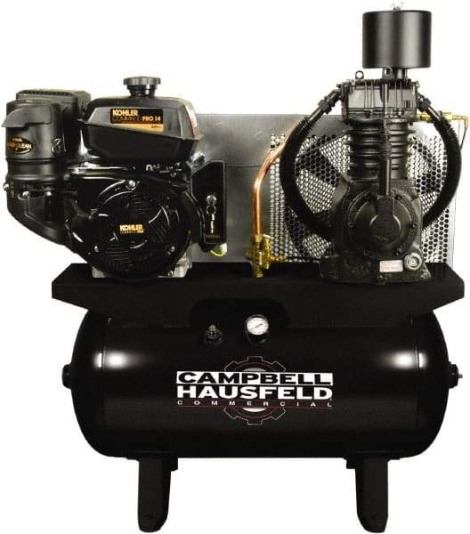 Campbell Hausfeld - 14 hp, 24.3 CFM, 175 Max psi, Horizontal Portable Fuel Air Compressor - Kohler Engine - All Tool & Supply