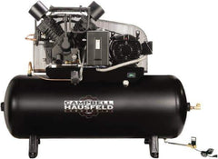 Campbell Hausfeld - 15 hp, 120 Gal Stationary Electric Horizontal Screw Air Compressor - Three Phase, 175 Max psi, 50 CFM, 208-230/460 Volt - All Tool & Supply