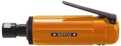 Dotco - 1/4" Collet, Straight Handle, Air Straight Die Grinder - 23,000 RPM, Front Exhaust, 38 CFM, 0.9 hp, 90 psi, 1/4" Inlet - All Tool & Supply