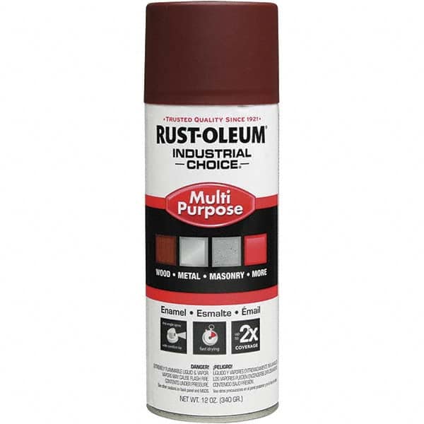 Rust-Oleum - 12 oz Flat Red Interior/Exterior Enamel Spray Primer - All Tool & Supply