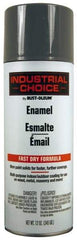 Rust-Oleum - Universal Gray, Gloss, Enamel Spray Paint - 8 to 12 Sq. Ft. per Can, 16 Ounce Container, Use on Drums, Equipment and Color Coding, Furniture, Ladders, Lockers, Motors, Stenciling, Tools - All Tool & Supply