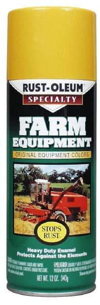 Rust-Oleum - Orange (Allis Chalmers), Gloss, Enamel Spray Paint - 8 to 10 Sq Ft per Can, 12 oz Container, Use on Farm & Equipment Paint - All Tool & Supply