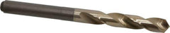 Chicago-Latrobe - 17/32" Drill, 118° Point, Cobalt Silver Deming & Reduced Shank Drill Bit - Oxide/Gold Finish, 6" OAL, Straight Shank, 3-1/8" Flute Length, Right Hand Cut, Split Point, Spiral Flute, Regular Spiral - All Tool & Supply