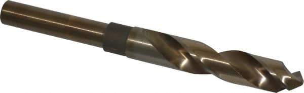 Chicago-Latrobe - 41/64" Drill, 118° Point, Cobalt Silver Deming & Reduced Shank Drill Bit - Bright Finish, 6" OAL, Straight Shank, 3-1/8" Flute Length, Right Hand Cut, Split Point, Spiral Flute, Regular Spiral - All Tool & Supply