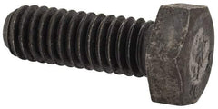 Made in USA - 5/16-18 Thread, 7/8" Length Under Head, Alloy Steel Hex Head Bolt - Uncoated, UNC Thread, ASTM A193, Grade B7 - All Tool & Supply