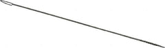 PRO-SOURCE - 1/2" Long x 1/16" Diam Stainless Steel Twisted Wire Bristle Brush - Single Spiral, 4" OAL, 0.003" Wire Diam, 0.032" Shank Diam - All Tool & Supply