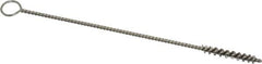 PRO-SOURCE - 1" Long x 1/8" Diam Stainless Steel Twisted Wire Bristle Brush - Single Spiral, 4" OAL, 0.003" Wire Diam, 0.062" Shank Diam - All Tool & Supply