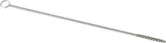 PRO-SOURCE - 1" Long x 1/8" Diam Stainless Steel Twisted Wire Bristle Brush - Single Spiral, 6" OAL, 0.003" Wire Diam, 0.085" Shank Diam - All Tool & Supply