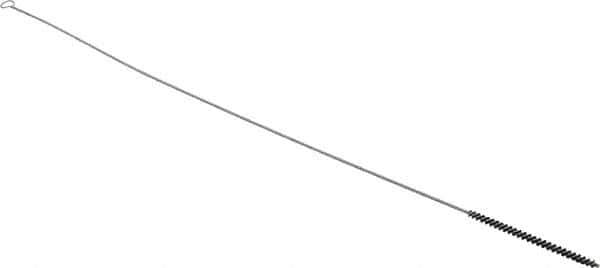 PRO-SOURCE - 4" Long x 1/4" Diam Nylon Bristle Brush - Single Spiral, 26" OAL, 0.003" Filament Diam, 0.128" Shank Diam - All Tool & Supply