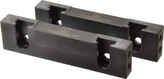 Snap Jaws - 6" Wide x 1.53" High x 0.73" Thick, Step Vise Jaw - Hard, Steel, Fixed Jaw, Compatible with 6" Vises - All Tool & Supply