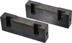 Snap Jaws - 4" Wide x 1-1/2" High x 3/4" Thick, Flat/No Step Vise Jaw - Soft, Steel, Fixed Jaw, Compatible with 4" Vises - All Tool & Supply