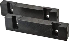 Snap Jaws - 6" Wide x 1-1/2" High x 3/4" Thick, Flat/No Step Vise Jaw - Soft, Steel, Fixed Jaw, Compatible with 6" Vises - All Tool & Supply