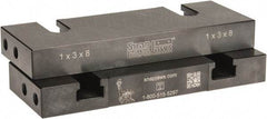 Snap Jaws - 8" Wide x 3" High x 1" Thick, Flat/No Step Vise Jaw - Soft, Steel, Fixed Jaw, Compatible with 8" Vises - All Tool & Supply