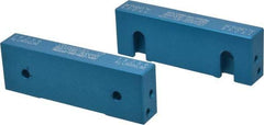 Snap Jaws - 6" Wide x 2" High x 1" Thick, Flat/No Step Vise Jaw - Soft, Aluminum, Fixed Jaw, Compatible with 6" Vises - All Tool & Supply