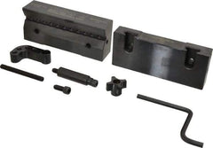 Snap Jaws - 6" Wide x 3-1/8" High x 1" Thick, V-Groove Vise Jaw - Steel, Fixed Jaw, Compatible with 6" Vises - All Tool & Supply