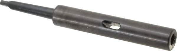 Collis Tool - MT1 Inside Morse Taper, MT1 Outside Morse Taper, Extension Morse Taper to Morse Taper - 7-5/8" OAL, Steel - Exact Industrial Supply