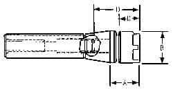 Collis Tool - 1-1/8" Projection, R8 Taper Shank, ER16 Collet Chuck - 0.0002" TIR - Exact Industrial Supply