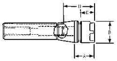 Collis Tool - 1-1/8" Projection, R8 Taper Shank, ER16 Collet Chuck - 0.0002" TIR - Exact Industrial Supply