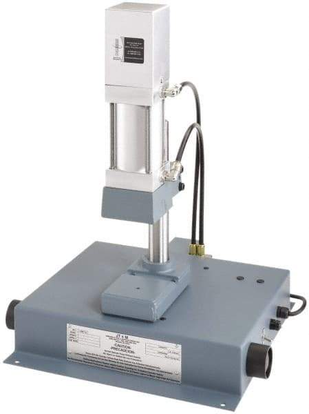 JT&M - 3/4" Ram, 3-3/16" Throat Depth, 660 Lb Pneumatic Arbor Press - 8-5/16" Max Work Height x 16" Max Work Width, 18.38" Base Width x 16.12" Base Depth - All Tool & Supply