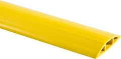 Hubbell Wiring Device-Kellems - 1 Channel, 25 Ft Long, 3/4" Max Compatible Cable Diam, Yellow PVC On Floor Cable Cover - 3-1/4" Overall Width x 27.9mm Overall Height, 30.7mm Channel Width x 3/4" Channel Height - All Tool & Supply