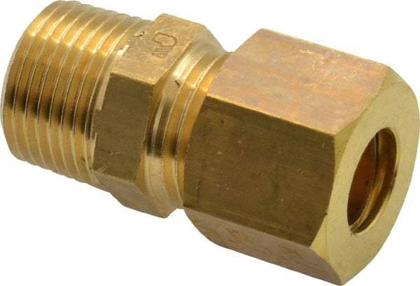 Legris - 10mm OD, Brass Male Connector - 330 Max Working psi, -40 to 210°F, Comp x MBSPT Ends - All Tool & Supply