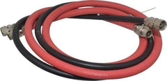 DeVilbiss - Paint Sprayer Hose with Fittings - 6 Ft. Air and Fluid Hose with Fittings (2 Hose Set), Compatible with Pressure Tank and Spray Guns - All Tool & Supply