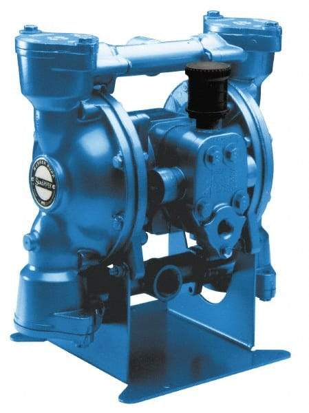 SandPIPER - 1" NPT, Metallic, Air Operated Diaphragm Pump - Santoprene Diaphragm, Stainless Steel Housing - All Tool & Supply