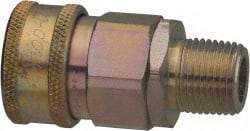 Parker - 1/2 Thread Stainless Steel Hydraulic Hose MPT Fitting - 3,750 psi - All Tool & Supply