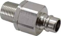 Parker - 1/2 Thread Stainless Steel Hydraulic Hose MPT Fitting - 3,750 psi - All Tool & Supply