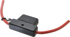 Ferraz Shawmut - 60 Amp AF3 Black Automotive Fuse Holder - 32 Volt, Red #6 Wire - All Tool & Supply