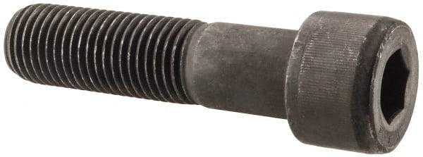 Value Collection - 1-1/4 - 7 UNC Hex Socket Drive, Socket Cap Screw - Alloy Steel, Black Oxide Finish, Partially Threaded, 5" Length Under Head - All Tool & Supply