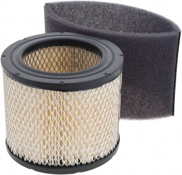 Gast - Air Compressor Filter Element - 4-3/4" High, 3-5/8" ID x 6-5/8" OD, Use with Gast AJ126D Inlet Filter - All Tool & Supply