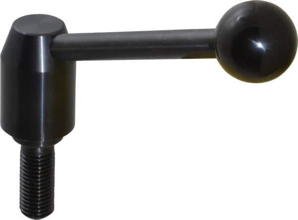 J.W. Winco - M16 x 2.0, 23mm Hub Diam, Steel Threaded Stud Adjustable Clamping Handle - All Tool & Supply