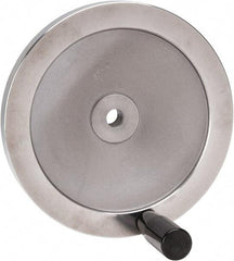 Value Collection - 7.87" Diam, Aluminum Handwheel with Handle - 1.65" Hub Diam - All Tool & Supply