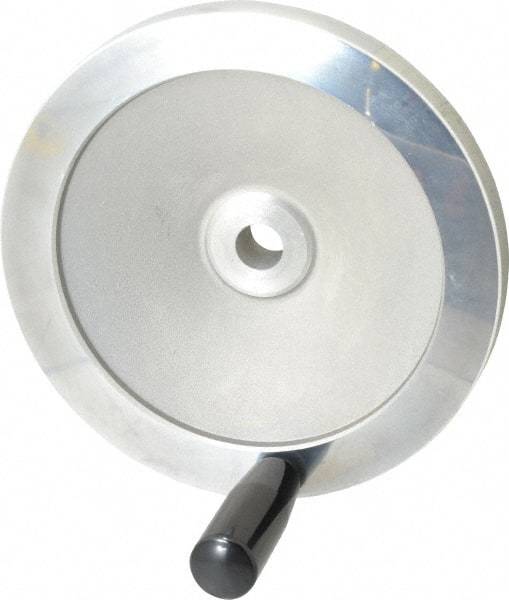 Value Collection - 7.87" Diam, Aluminum Handwheel with Handle - 1.65" Hub Diam - All Tool & Supply