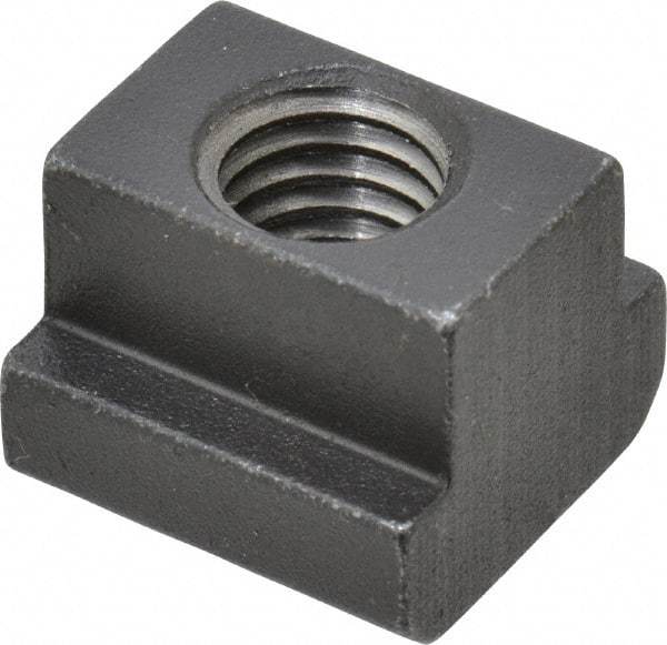 HALDER - M8 Tapped Through T Slot Nut - 9.6mm Slot Width, 15 x 6mm Base Width x Height, 15 x 12mm OAL x Height - All Tool & Supply