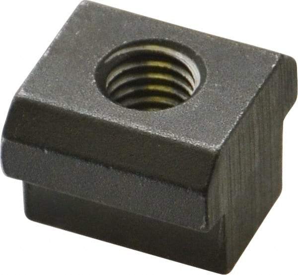 HALDER - M8 Tapped Through T Slot Nut - 11.6mm Slot Width, 18 x 7mm Base Width x Height, 18 x 14mm OAL x Height - All Tool & Supply