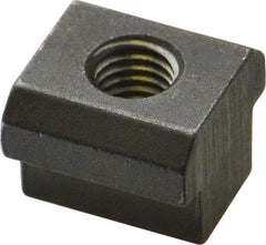 HALDER - M8 Tapped Through T Slot Nut - 11.6mm Slot Width, 18 x 7mm Base Width x Height, 18 x 14mm OAL x Height - All Tool & Supply