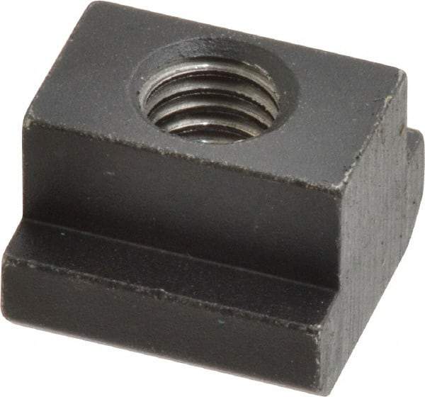 HALDER - M10 Tapped Through T Slot Nut - 13.6mm Slot Width, 22 x 8mm Base Width x Height, 22 x 16mm OAL x Height - All Tool & Supply