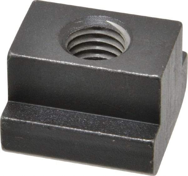 HALDER - M12 Tapped Through T Slot Nut - 17.6mm Slot Width, 28 x 10mm Base Width x Height, 28 x 20mm OAL x Height - All Tool & Supply