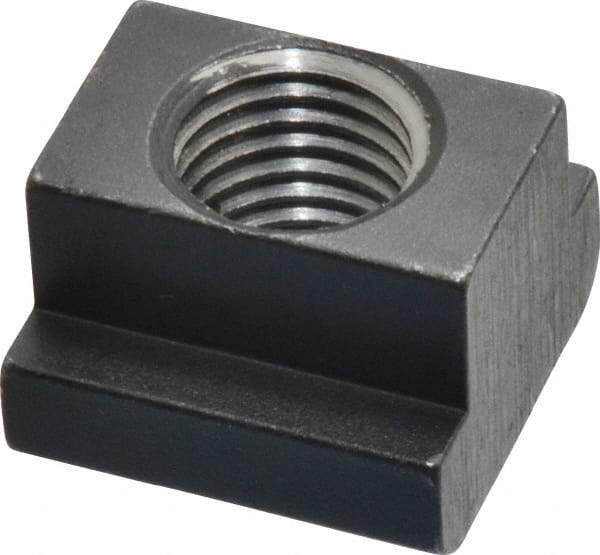 HALDER - M16 Tapped Through T Slot Nut - 17.6mm Slot Width, 28 x 10mm Base Width x Height, 28 x 20mm OAL x Height - All Tool & Supply