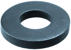 Gibraltar - M22 Screw, Steel Standard Flat Washer - 23mm ID x 50mm OD, 8mm Thick, Black Phosphate Finish - All Tool & Supply