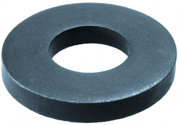 Gibraltar - M14 Screw, Steel Standard Flat Washer - 15mm ID x 40mm OD, 5mm Thick, Black Phosphate Finish - All Tool & Supply