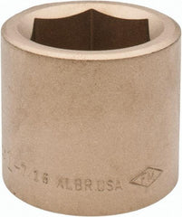 Ampco - 1-7/16", 3/4" Drive, Standard Hand Socket - 6 Points, 2" OAL, Aluminum Bronze - All Tool & Supply