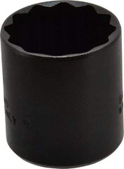 Proto - 1-5/16", 1/2" Drive, Standard Hand Socket - 12 Points, 1-3/4" OAL, Alloy Steel, Black Finish - All Tool & Supply