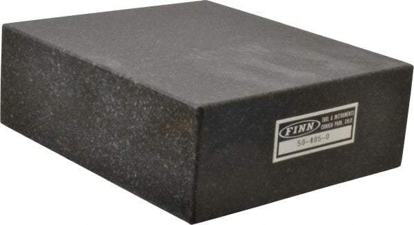 Made in USA - 6" Long x 5" Wide x 2" Thick, Granite Inspection Surface Plate - B Grade - All Tool & Supply