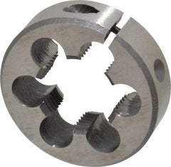 Interstate - 3/4-14 NPT Thread, Round Pipe Die - 2" Outside Diam, High Speed Steel - Exact Industrial Supply