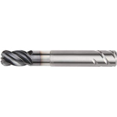 Kennametal - 3/4", 4 Flute, Single End, Solid Carbide, 0.03" Corner Radius End Mill - 5-1/2" OAL, 38° Helix, Right Hand Flute, 1" LOC, Right Hand Cut, 3-1/4" Extended Reach - All Tool & Supply