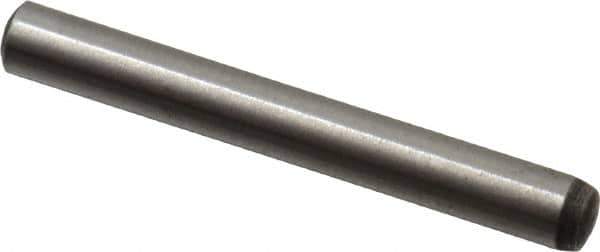 Value Collection - 3mm Diam x 25mm Pin Length Alloy Steel Standard Dowel Pin - C 58-62 Hardness, 3,340 Lb Breaking Strength, 1 Rounded End - All Tool & Supply